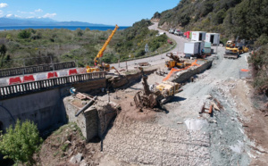 RD80 Pont d’Albu, Canari - La Collectivité de Corse informe les usagers sur l’avancement des travaux