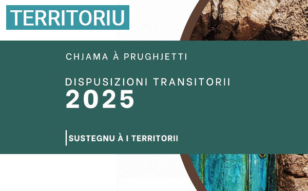 Chjama à prugetti : Sustegnu à i territorii, dispusizioni transitorii 2025
