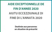 Aiutu eccezziunale di fine di l'annata 2020 destinée aux personnes en situation de précarité