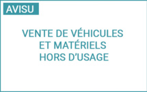 Vente aux enchères 2022 de véhicules et matériels hors d’usage