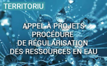 Appel à projets relatif à la procédure de régularisation des ressources en eau