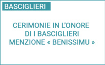 Ceremonie in l’onore di i basciglieri  menzione « benissimu » 2025