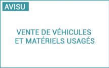 Vente aux enchères 2025 de véhicules, engins et matériels usagés