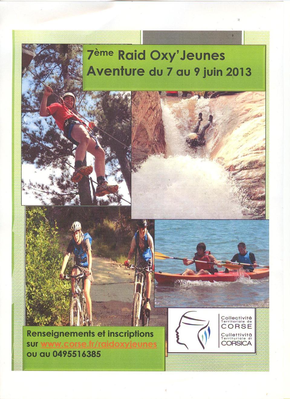 Les dates du Raid 2013