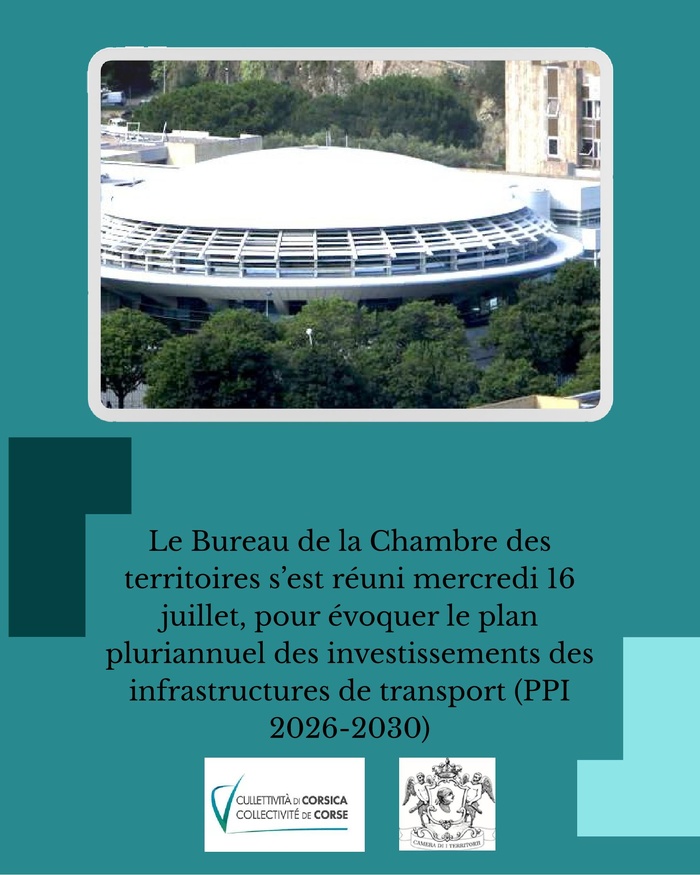 Riunione di u Scagnu di a Camera di i Territorii, u 16 di lugliu di u 2025   Riunione di u Scagnu di a Camera di i Territorii, u 16 di lugliu di u 2025