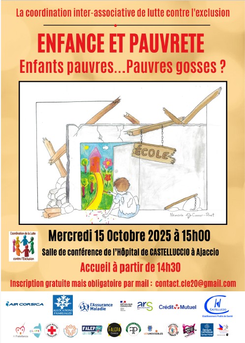 Colloque "enfance et pauvreté", mercredi 15 octobre 2025 Colloque "enfance et pauvreté", mercredi 15 octobre 2025